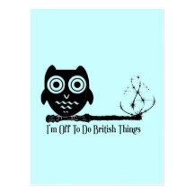 I'm off to do british things postcards