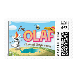 I'm Olaf, I Love All Things Warm Postage Stamps