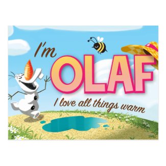 I'm Olaf, I Love All Things Warm Postcards