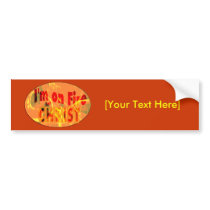 I'm on Fire for CHRIST bumper stickers