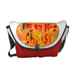 I'm on fire for CHRIST Courier Bags