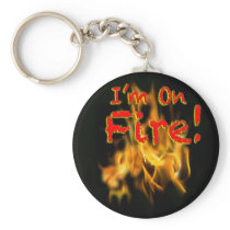 I'm on Fire Keychain