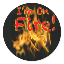 I'm on Fire Sticker