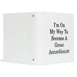I'm On My Way To Become A Great Accordionist 3 Ring Binder