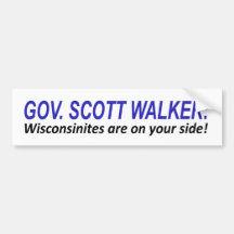 I'm on Scott Walker's Side Bumper Stickers