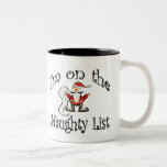 I'm On the Naughty List Coffee Mugs