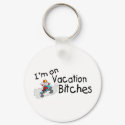 Im On Vacation Bitches Dirt Bike Santa keychains