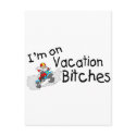 Im On Vacation Bitches Dirt Bike Santa postcards by CelebrationZazzle Im On Vacation Bitches Dirt Bike Santa postcards
