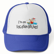 Im On Vacation Bitches Water Skiing Santa hats by CelebrationZazzle Im On Vacation Bitches Water Skiing Santa hats