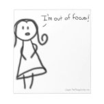I'm out of focus note pad