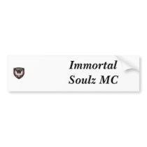 IM_patch, Immortal Soulz MC bumper stickers by godiva80 IM_patch, Immortal Soulz MC bumper stickers