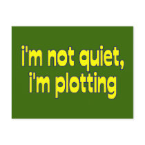 I'm Plotting postcards