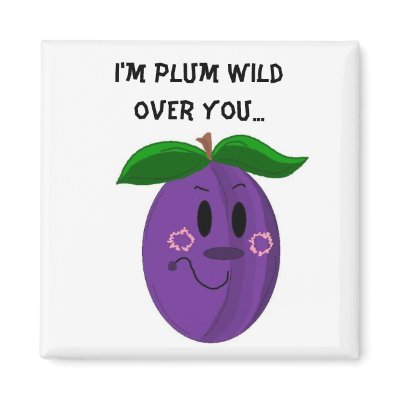 I'm plum wild over you... fridge magnet by seashell2