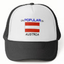 I'm Popular In AUSTRIA hats by flagshirt I'm Popular In AUSTRIA hats