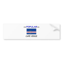 I'm Popular In CAPE VERDE bumper stickers by flagshirt I'm Popular In CAPE VERDE bumper stickers