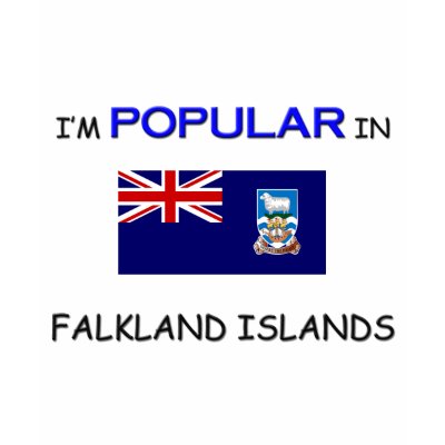 I'm Popular In FALKLAND ISLANDS Tshirts by flagshirt