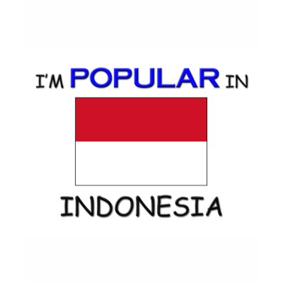 I'm Popular In INDONESIA Tee Shirts by flagshirt
