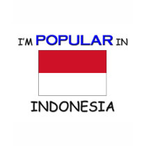 I'm Popular In INDONESIA t-shirts