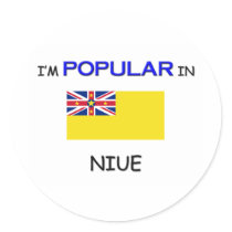 I'm Popular In NIUE stickers by flagshirt I'm Popular In NIUE stickers