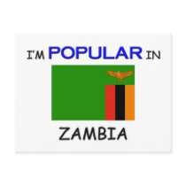 I'm Popular In ZAMBIA postcards by flagshirt I'm Popular In ZAMBIA postcards