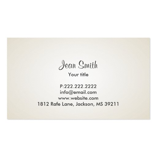 I'm Possible Fitness Business Card (back side)