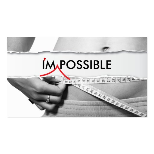 I'm Possible Fitness Business Card (front side)
