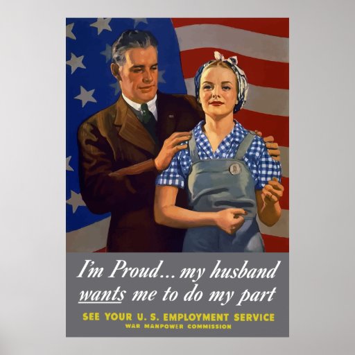 Im Proud My Husband Wants Me To Do My Part Poster Zazzle