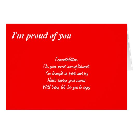 i you cards i m proud of you greeting card zazzle i you cards i m proud of you greeting card zazzle