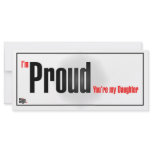 I'm proud you're my daughter Sign Rack Card