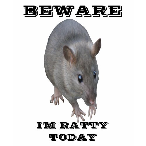 I'm Ratty Today Slogan T Shirt shirt