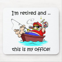I'm retired and this is my office! mouse mats