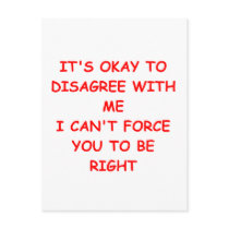 i'm right postcard