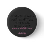 i'm sarcastic pinback button