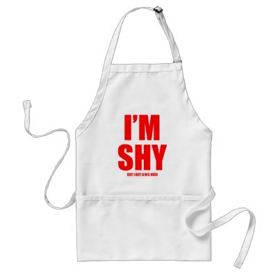 Im shy but ive got a huge dick apron by CarbonClothing