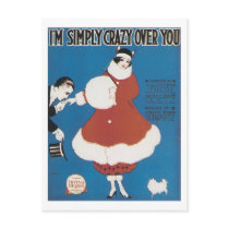 I'm Simply Crazy Over You Songbook Cover postcards