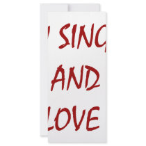 I'm Single And I Love It rack cards