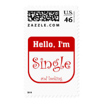 I'm single and looking t-shirt postage stamp