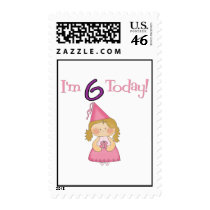 I'm SIX Today! Princess Design! stamps