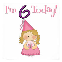 I'm SIX Today! Princess Design! posters