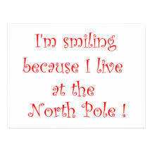 I'm smiling because...-postcard