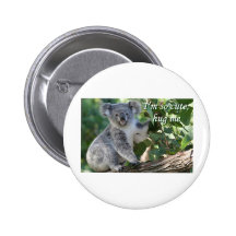 I'm so cute, hug me: koala pin