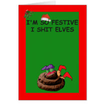 I'm so festive Christmas cards