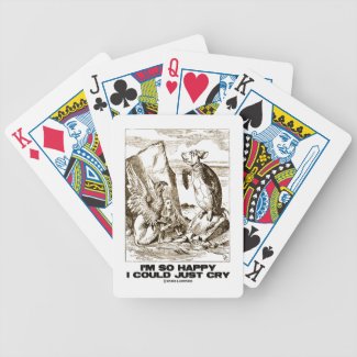 I'm So Happy I Could Just Cry (Alice Mock Turtle) Bicycle Poker Cards