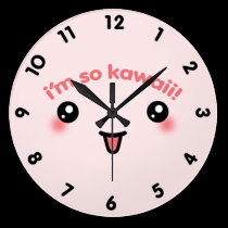 I'm So Kawaii wall clocks