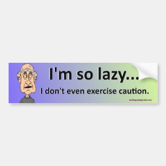 I'm so lazy...
