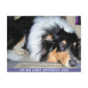 I'M SO LOST WITHOUT YOU postcards