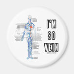 I'm So Vein (Vain / Vein Circulatory System Humor) Fridge Magnet