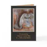 I'm Sorry Animal Card