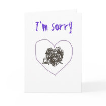 I'm sorry greeting card
