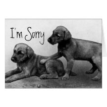 I'm Sorry - Puppy Friends Greeting Card